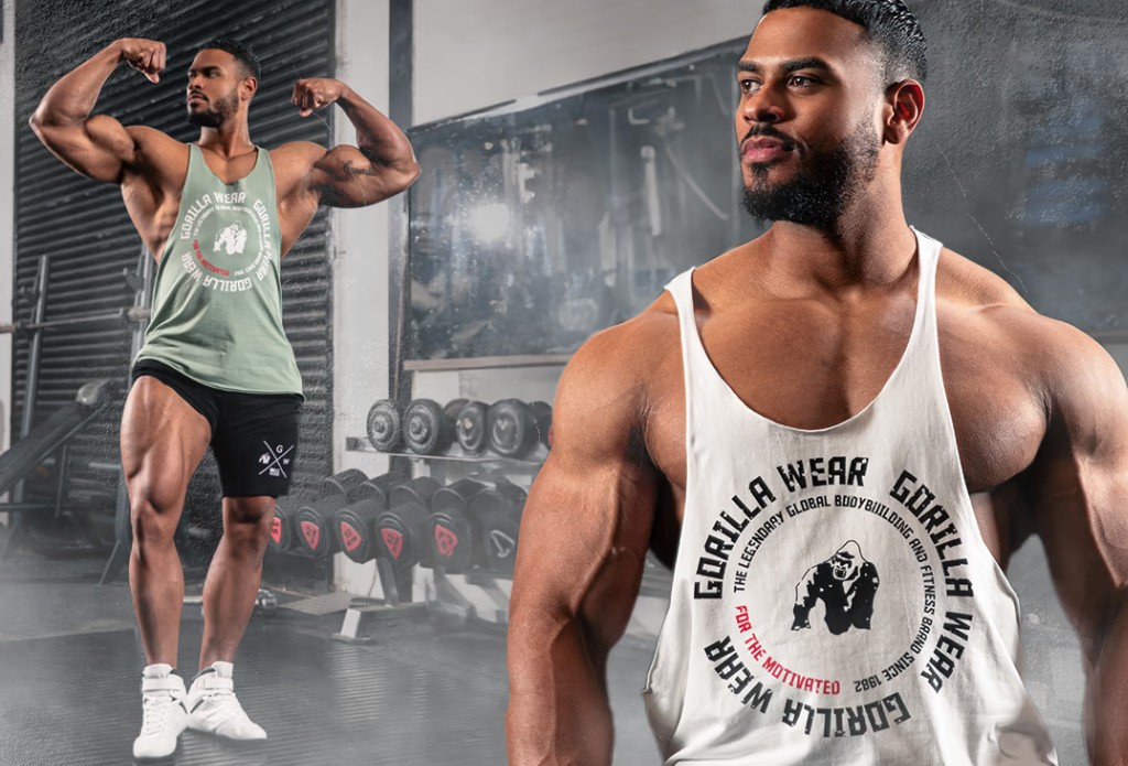 Mens gym tops sale